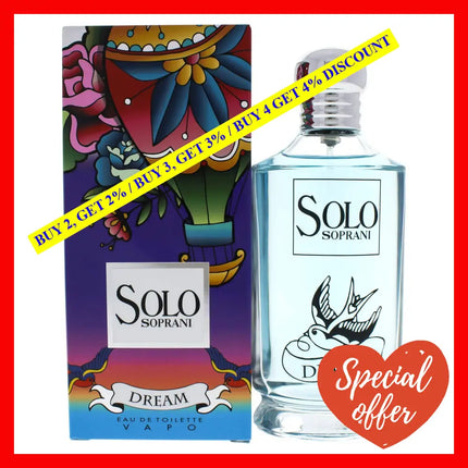 Solo Soprani Dream By Luciano For Women - 3.3 Oz Edt Spray