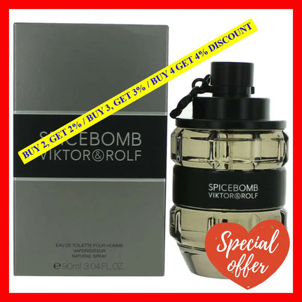 Spicebomb By Viktor & Rolf 3 Oz Eau De Toilette Spray For Men