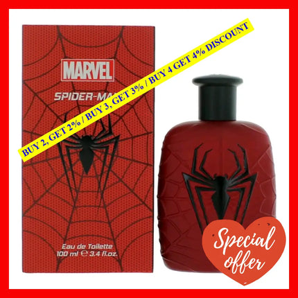 Spider Man By Marvel 3.4 Oz Eau De Toilette Spray For Men