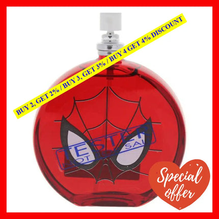 Spider Man By Marvel For Kids - 3.4 Oz Edt Spray (Tester)