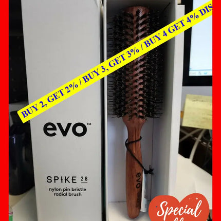 Spike 28 Nylon Pin Bristle Radial Brush By Evo For Unisex - 1 Pc