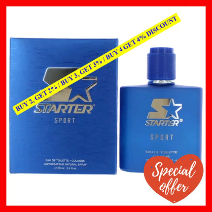 Sport By Starter 3.4 Oz Eau De Toilette Spray For Men