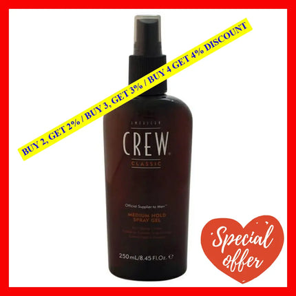 Spray Gel - Medium Hold By American Crew For Men 8.45 Oz