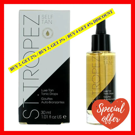 St. Tropez Luxe Tan Tonic Drops By St.tropez 1 Oz Self Tanner For Unisex