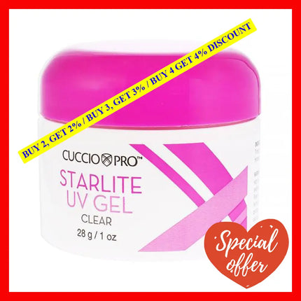 Starlite Uv Gel - Clear By Cuccio Pro For Women 1 Oz Nail