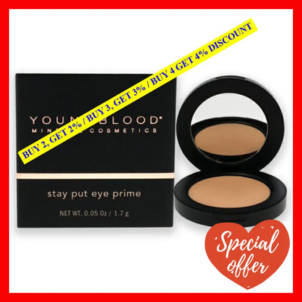 Stay Put Eye Prime By Youngblood For Women - 0.05 Oz Primer