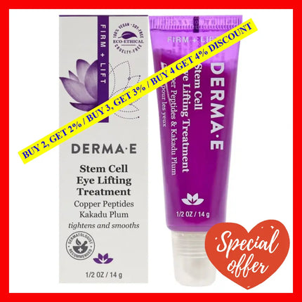 Stem Cell Lifting Eye Treatment By Derma-E For Unisex - 0.5 Oz Cream