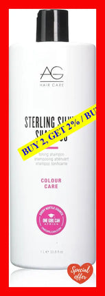 Sterling Silver Toning Shampoo By Ag Hair Cosmetics For Unisex - 33.8 Oz