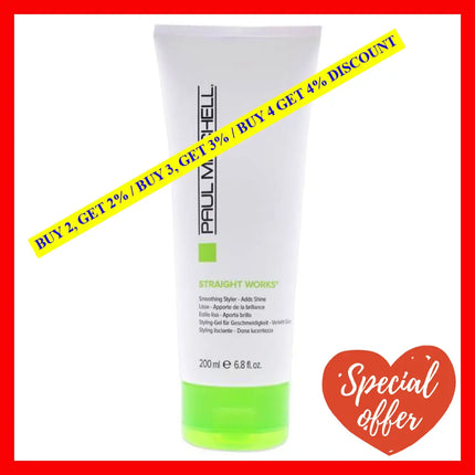 Straight Works By Paul Mitchell For Unisex - 6.8 Oz Gel