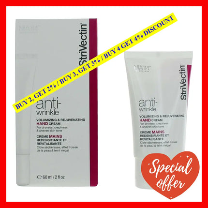 Strivectin Anti Wrinkle Volumizing & Rejuvenating Hand Cream By 2 Oz Treatment