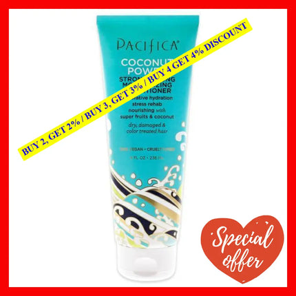 Strong And Long Moisturizing Conditioner - Coconut Power By Pacifica For Women 8 Oz