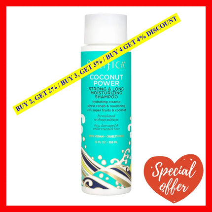 Strong And Long Moisturizing Shampoo - Coconut Power By Pacifica For Unisex 12 Oz