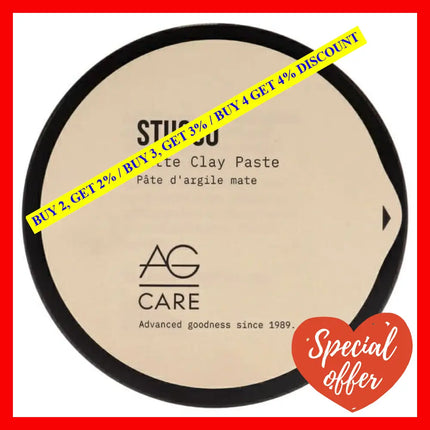 Stucco Matte Clay Paste By Ag Hair Cosmetics For Unisex - 2.5 Oz