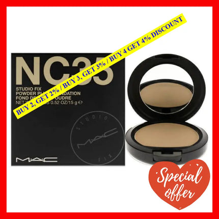 Studio Fix Powder Plus Foundation - Nc35 By Mac For Women 0.52 Oz