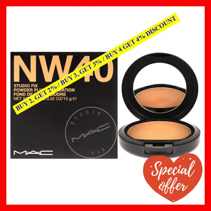 Studio Fix Powder Plus Foundation - Nw40 By Mac For Women 0.52 Oz