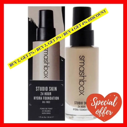 Studio Skin 15 Hour Wear Hydrating Foundation - 0.3 Fair With Neutral Undertone By Smashbox For