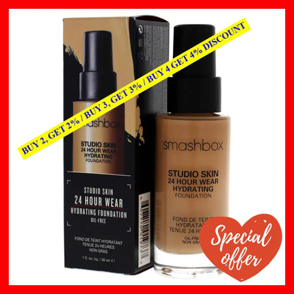 Studio Skin 24 Hour Wear Hydrating Foundation - 2.3 Light-Medium With Warm Undertone By Smashbox