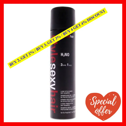 Style Sexy Hair H2No Dry Shampoo By For Unisex - 5.1 Oz