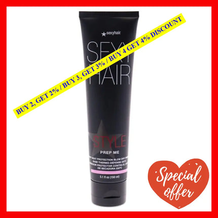 Style Sexy Hair Prep Me Heat Protection Blow Dry Primer By For Women - 5.1 Oz