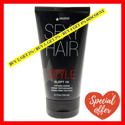 Style Sexy Hair Slept In Texture Creme By For Unisex - 5.1 Oz Cream