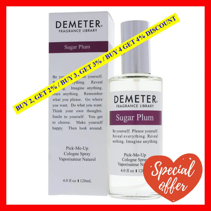 Sugar Plum By Demeter For Unisex - 4 Oz Cologne Spray