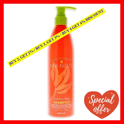 Sulfate Free Shampoo By California Mango For Unisex - 12.5 Oz