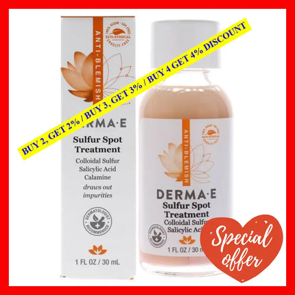 Sulfur Spot Treatment By Derma-E For Unisex - 1 Oz