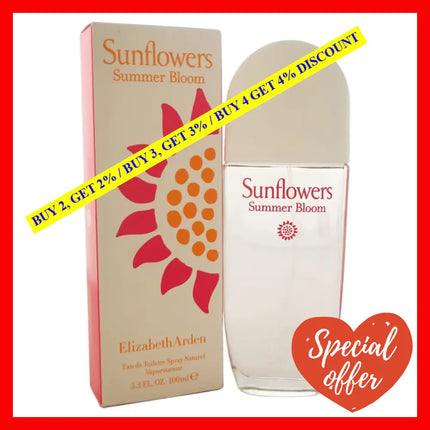 Sunflowers Summer Bloom By Elizabeth Arden For Women - 3.3 Oz Edt Spray