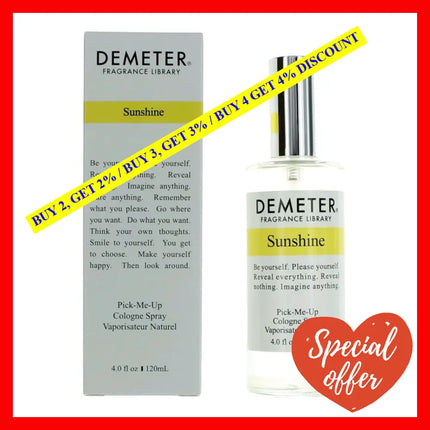 Sunshine By Demeter 4 Oz Cologne Spray For Unisex