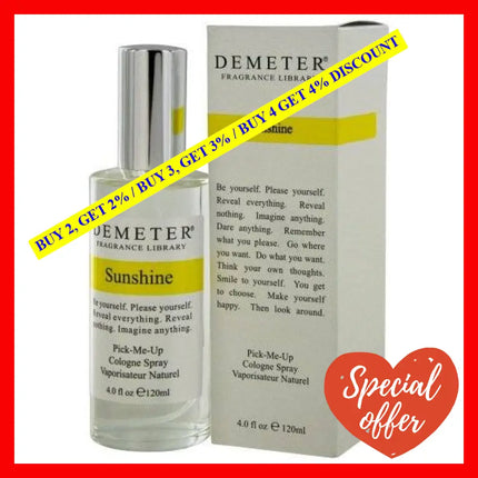 Sunshine By Demeter For Unisex - 4 Oz Cologne Spray