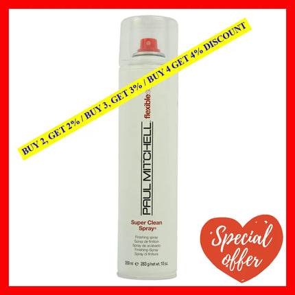 Super Clean Flexible Style Finishing Spray By Paul Mitchell For Unisex - 359 Ml Hair