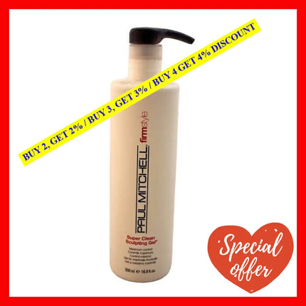 Super Clean Sculpting Gel By Paul Mitchell For Unisex - 16.9 Oz