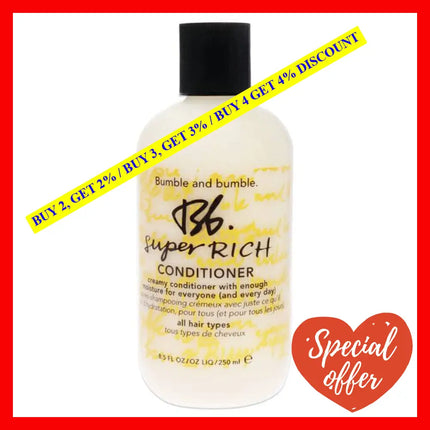 Super Rich Conditioner By Bumble And For Unisex - 8.5 Oz