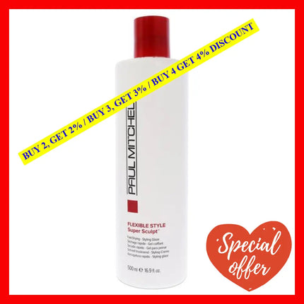 Super Sculpt Flexible Styling Glaze By Paul Mitchell For Unisex - 16.9 Oz Gel