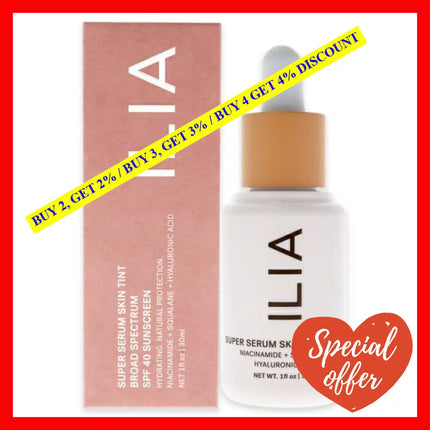 Super Serum Skin Tint Foundation Spf 40 - St6 Ora By Ilia Beauty For Women 1 Oz