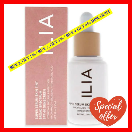 Super Serum Skin Tint Foundation Spf 40 - St7 Diaz By Ilia Beauty For Women 1 Oz