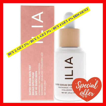 Super Serum Skin Tint Foundation Spf 40 - St8 Shela By Ilia Beauty For Women 1 Oz