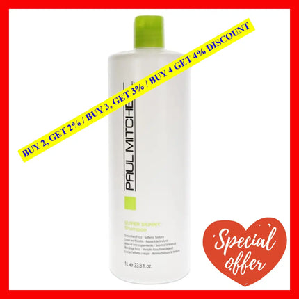 Super Skinny Shampoo By Paul Mitchell For Unisex - 33.8 Oz