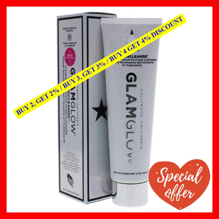 Supercleanse Clearing Cream-To-Foam Cleanser By Glamglow For Women - 5 Oz