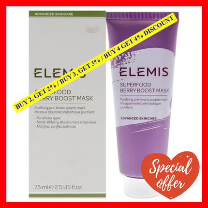 Superfood Berry Boost Mask By Elemis For Unisex - 2.5 Oz