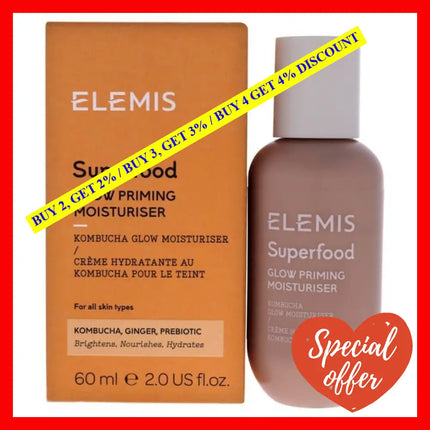 Superfood Glow Priming Moisturiser By Elemis For Women - 2 Oz