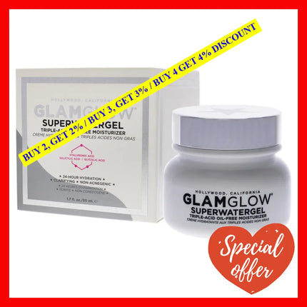 Superwatergel Triple Acid Oil-Free Moisturizer By Glamglow For Unisex -1.7 Oz