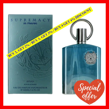 Supremacy In Heaven By Afnan 3.4 Oz Eau De Parfum Spray For Men