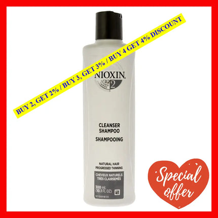 System 2 Cleanser Shampoo By Nioxin For Unisex - 10.1 Oz