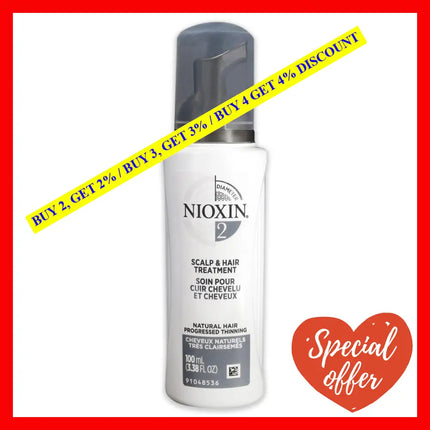 System 2 Scalp Treatment By Nioxin For Unisex - 3.38 Oz