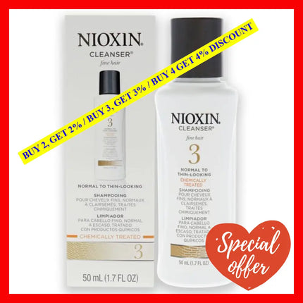 System 3 Cleanser Shampoo By Nioxin For Unisex - 1.7 Oz