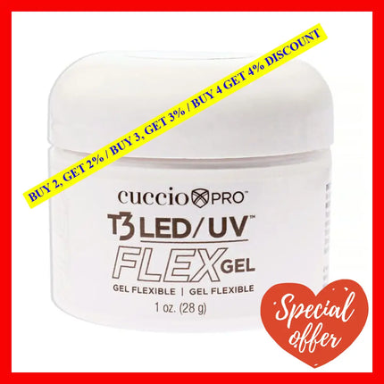 T3 Led-Uv Flex Gel - Clear By Cuccio Pro For Women 1 Oz Nail