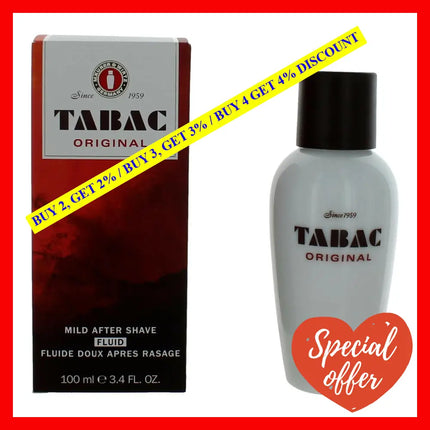 Tabac By Maurer & Wirtz 3.4 Oz Mild After Shave Splash For Men