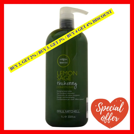 Tea Tree Lemon Sage Thickening Conditioner By Paul Mitchell For Unisex - 33.8 Oz