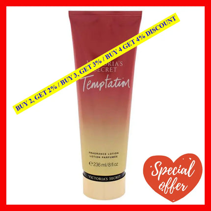 Temptation Fragrance Lotion By Victorias Secret For Women - 8 Oz Body